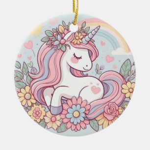 Princess Blossom Ceramic Ornament