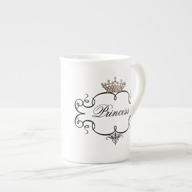 "Princess" Bone China Mug (Front Right)