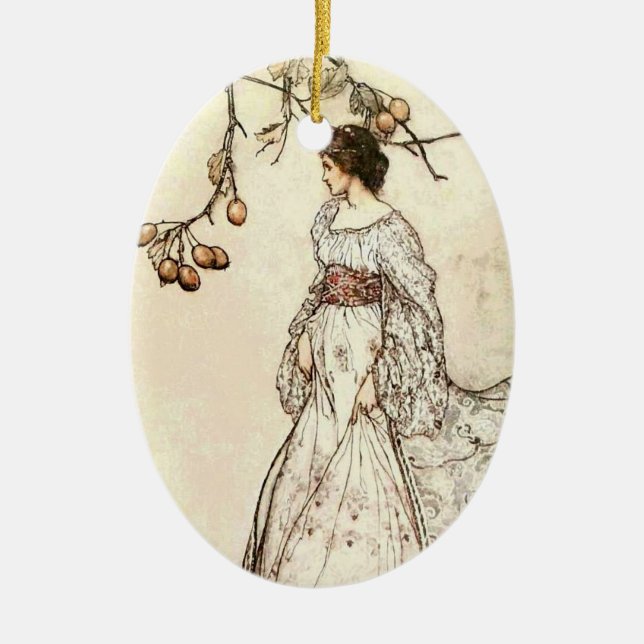 Princess Bride Ceramic Tree Decoration (Front)