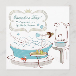 Princess Bride Spa Bridal Shower Invitation