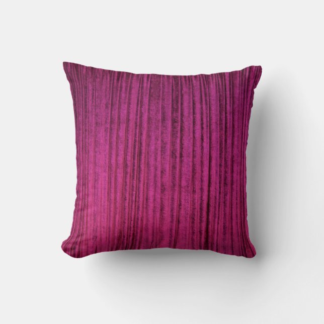 Princess Bright Pink velvet texture print Cushion (Front)