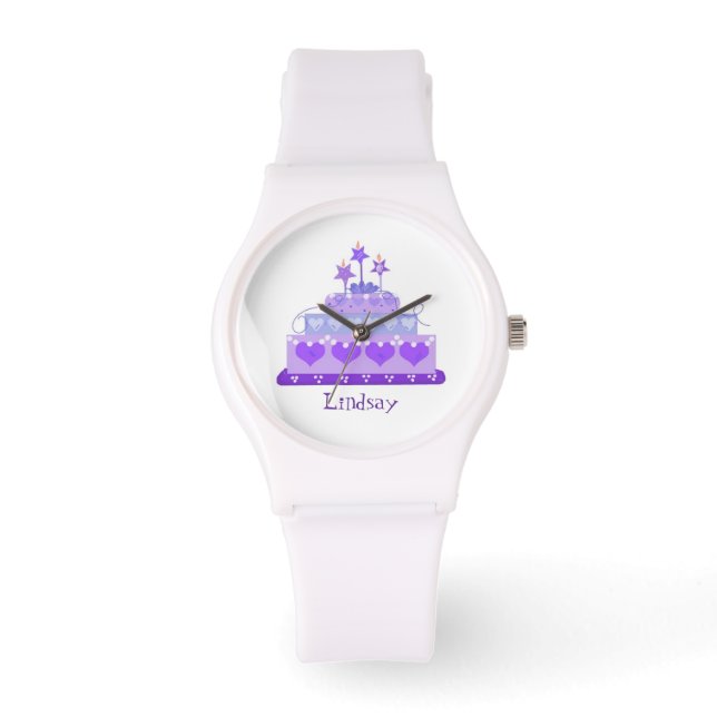 Princess Cake with Name Watch (Front)