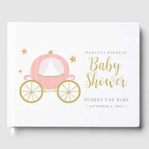 Princess Car Wishes for baby BabyShower Guest Book