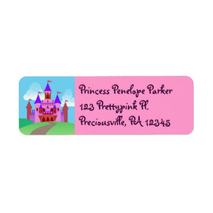 Princess Castle Address Labels