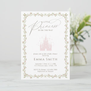 Princess Castle Baby Shower Fairytale Garden Invitation