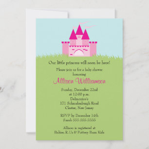 Princess Castle Baby Shower Invitation