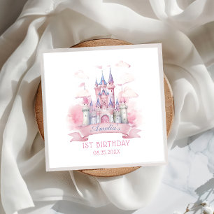 Princess Castle Birthday Party Paper Napkin