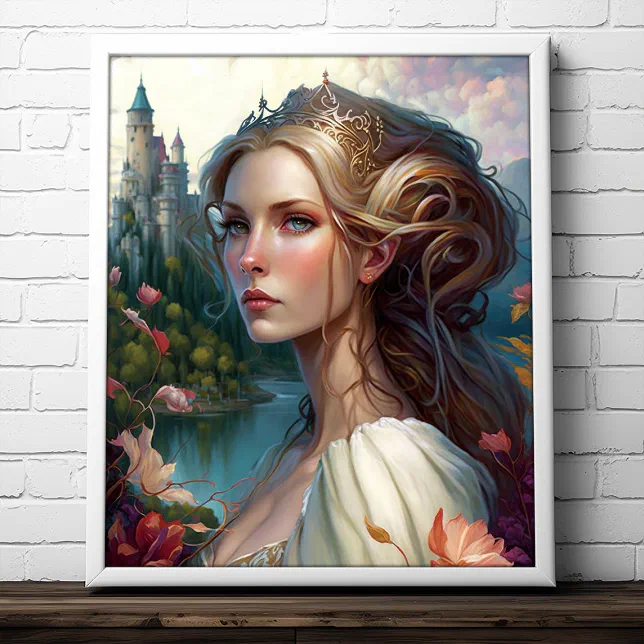 Princess Castle Fantasy Art Poster | Zazzle