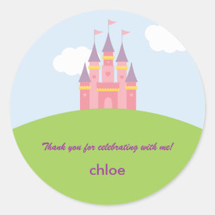 Princess Castle Favour Sticker or Envelope Seal