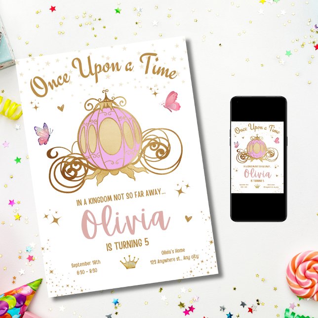 Princess Castle Girl Birthday Party, Princess Birt Invitation (Creator Uploaded)