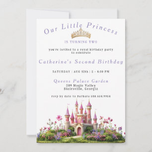 Princess Castle Gold Crown   Card