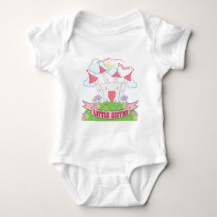 Princess Castle Little Sister Baby Bodysuit