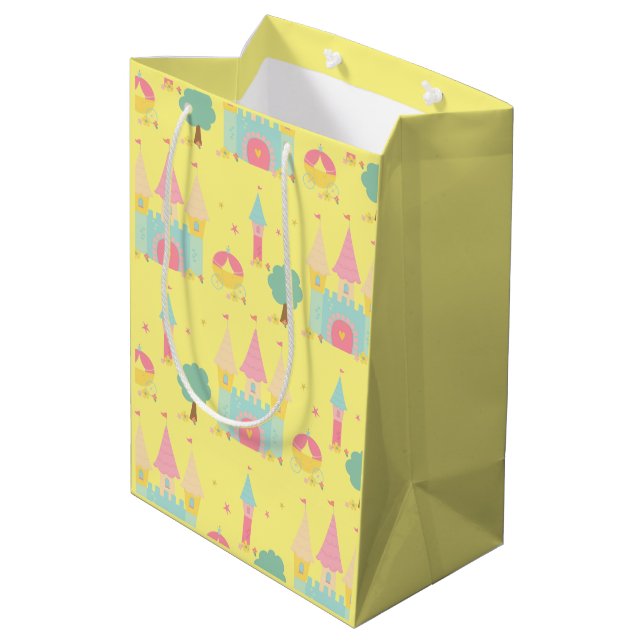 Princess Castle  Medium Gift Bag (Back Angled)