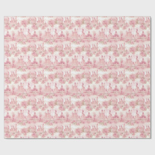 Princess Castle Seamless Pattern Wrapping Paper