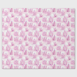 Princess Castle Seamless Pattern Wrapping Paper