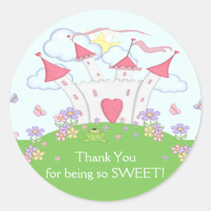 Princess Castle Thank You Sticker