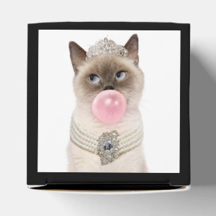 Princess Cat Blowing Bubble Gum Favour Box