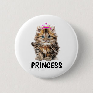 PRINCESS CAT KITTEN BUTTONS