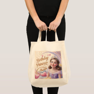 Princess Celebration Happy Birthday Tote Bag