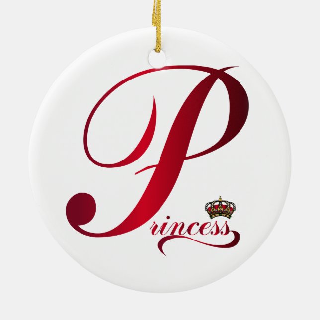 Princess Ceramic Tree Decoration (Back)