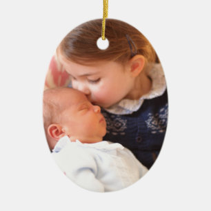 Princess Charlotte and Prince Louis Ceramic Ornament