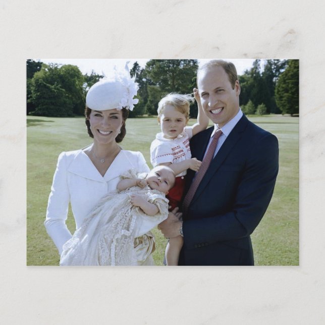 Princess Charlotte christening July 2015 stylised Postcard (Front)