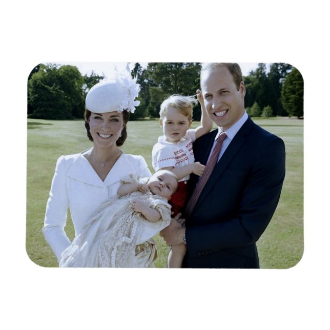 Princess Charlotte christening July 2015 stylized Magnet (Horizontal)