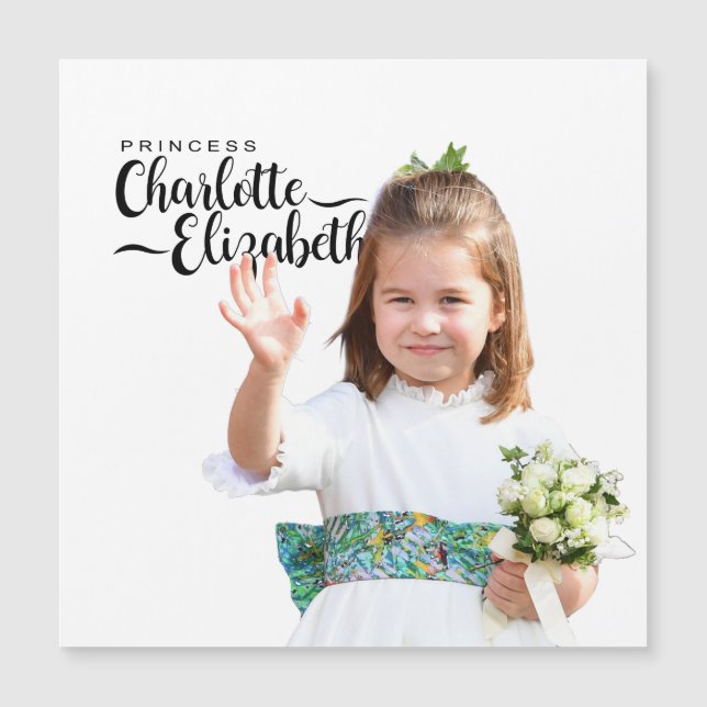 Princess  Charlotte Elizabeth  6th Birthday Magnet (Front)