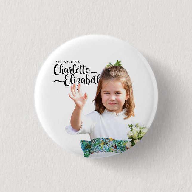 Princess  Charlotte Elizabeth  6th Birthday Magnet 3 Cm Round Badge (Front)