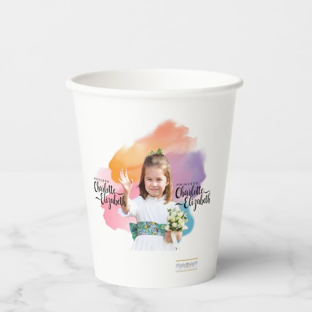 Princess Charlotte Elizabeth 6th Year Coffee Mug Paper Cups (Front)