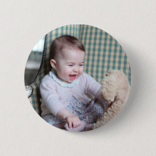 Princess Charlotte Elizabeth Diana 6 Cm Round Badge