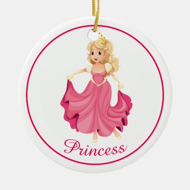 Princess Christmas Ornament (Front)