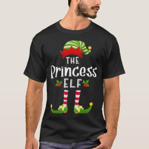Princess Christmas Party Elf Matching Family Group T-Shirt