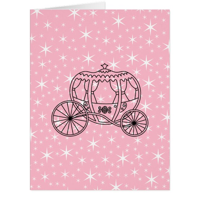 Princess Coach Design in Black and Pink. (Front)