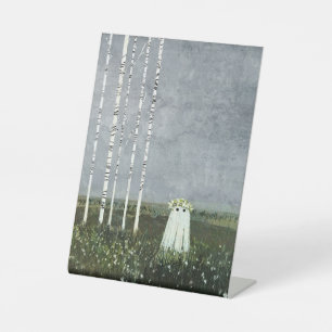 Princess Cottongrass Pedestal Sign