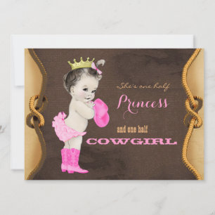 Princess Cowgirl Baby Shower Invitation