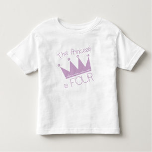 Princess Crown 4th Birthday Tshirts