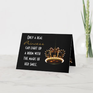 Princess Crown Birthday Card