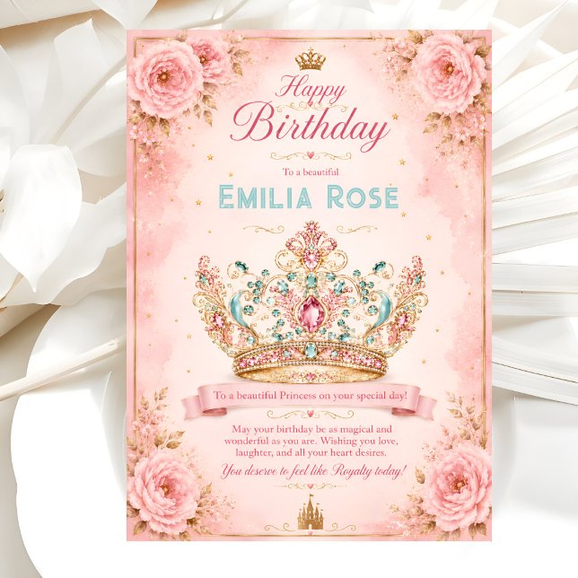 Princess Crown Birthday Card (Creator Uploaded)
