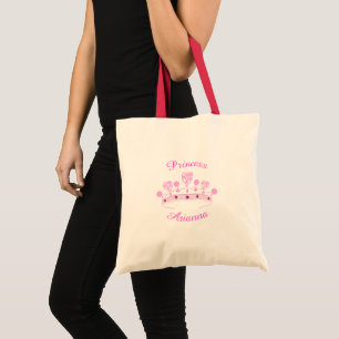 Princess Crown Personalised Tote Bag