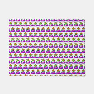 Princess Crown Rainbow Emoji Poop Doormat