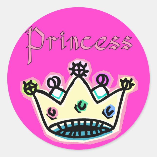 Princess Crown Stickers (Front)