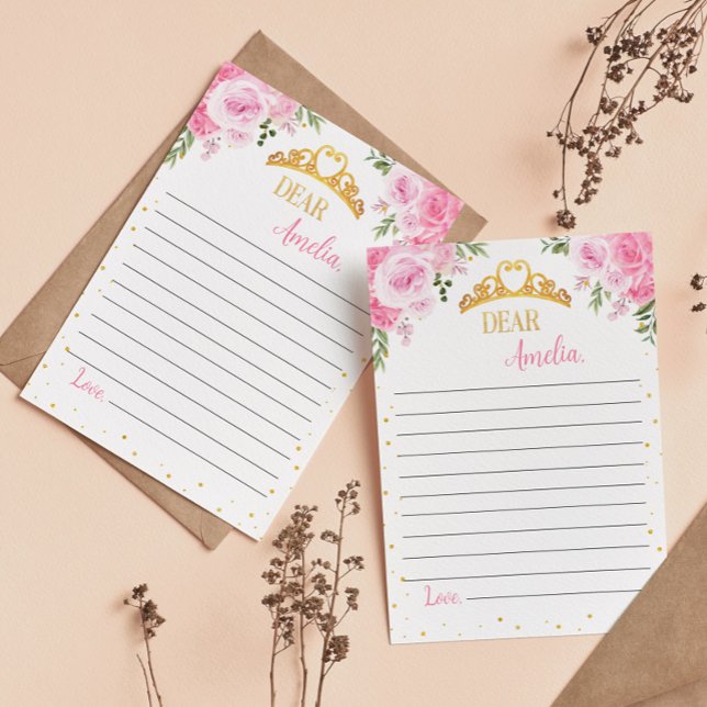 Princess Crown Time Capsule Note Message Card (Creator Uploaded)