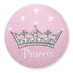 Princess Custom Pink Knobs for Furniture, Cabinets