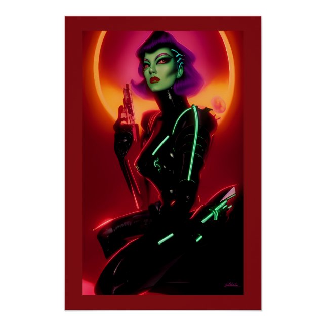 Princess Cybrella at the Cyberpunk Ball Poster (Front)