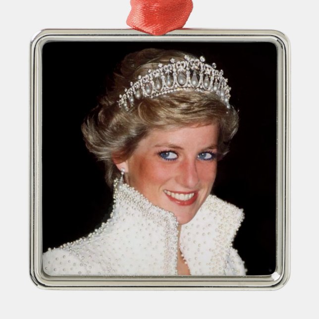 Princess Diana 1989 Metal Ornament (Front)