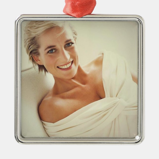 Princess Diana 1997 Metal Ornament (Front)