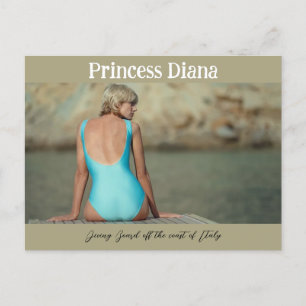 Princess Diana Iconic Image Diving Board Postcard