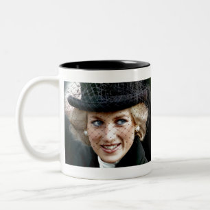 Princess Diana in Black Two-Tone Coffee Mug