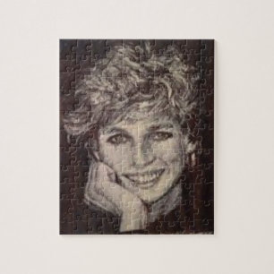 PRINCESS DIANA INK PEN PORTRAIT JIGSAW PUZZLE
